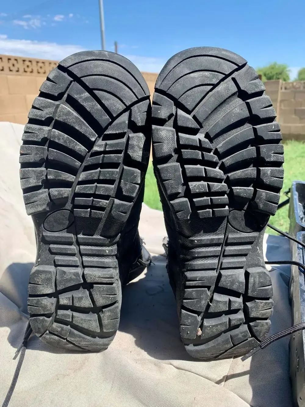 Denali Tactical Waterproof Side-Zip Men's Black Work Boots Size 10.5